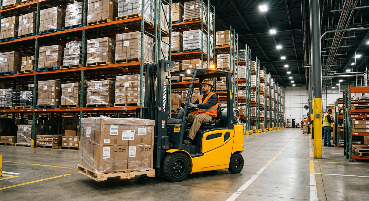 Electric forklifts and warehouse vehicles available at Alliance Material Handling in Jessup, MD